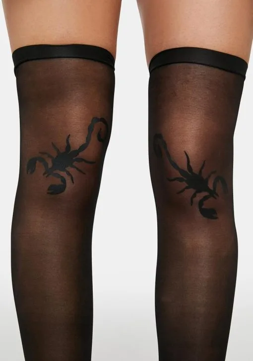 X_CIEL Might Get Stung Sheer Thigh High Socks -Outlet Tights Store 0tZDyT8wsTGsXJChHrRvZMTBMoLml8Oi 24
