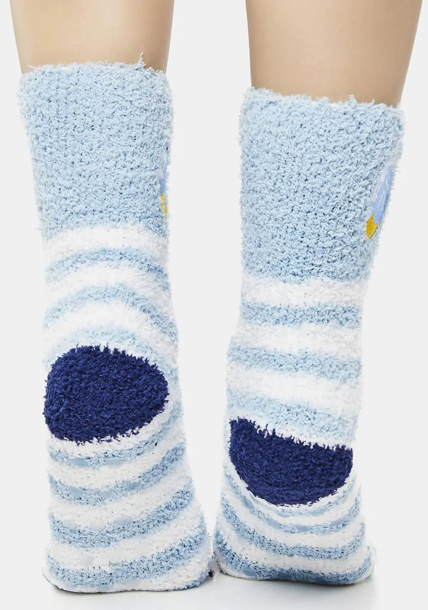 MeMoi Striped Dreidel Embroidery Cozy Sock 5 MeMoi Striped Dreidel Embroidery Cozy Sock - Image 3