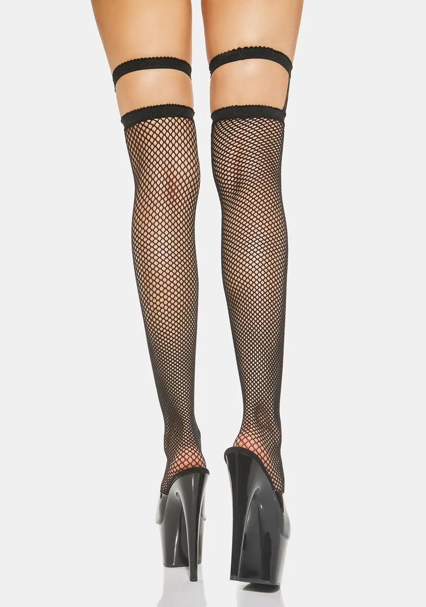 X_Leg Avenue Invite The Night Fishnet Thigh Highs 5 X_Leg Avenue Invite The Night Fishnet Thigh Highs - Image 3