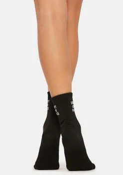 X_Ana Accessories Dark IDGAF Crew Socks -Outlet Tights Store 5fqKON0Y6CP4LBkTlWcU3sF2Pr5lCKZq 24