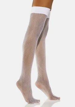 X_Leg Avenue Innocent Good Rockin' Tonight Backseam Fishnet Tights