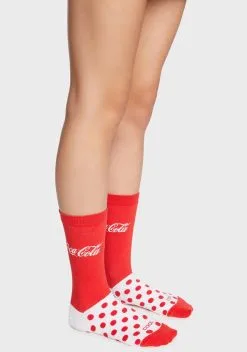 Cool Socks Coca Cola Spots Crew Socks