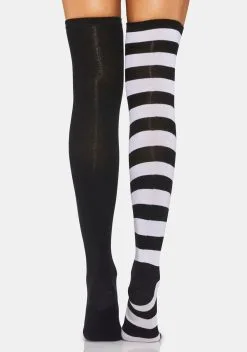 X_CIEL Oh So Oddly Mismatched Thigh High Socks -Outlet Tights Store 79nagecmbT19ljMqI7kZjVAIzVpZeotW 24