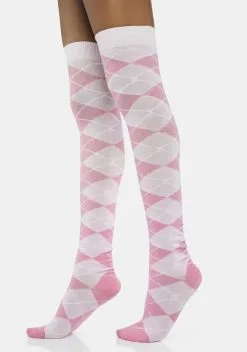 X_Leg Avenue Pretty Late To Class Thigh-High Socks