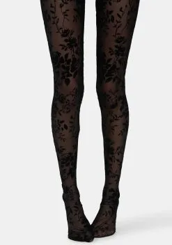DELiA*s By Dolls Kill Tug My Heartstrings Floral Tights