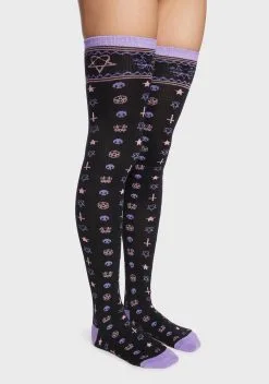 Too Fast Pentagram Over The Knee Socks 5 Too Fast Pentagram Over The Knee Socks -Outlet Tights Store CskyhbxGw8ef0jLFB6rLjnH5eq0go040 24
