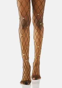 X_PTLHZ Nocturnal Constant Glow Fishnet Tights