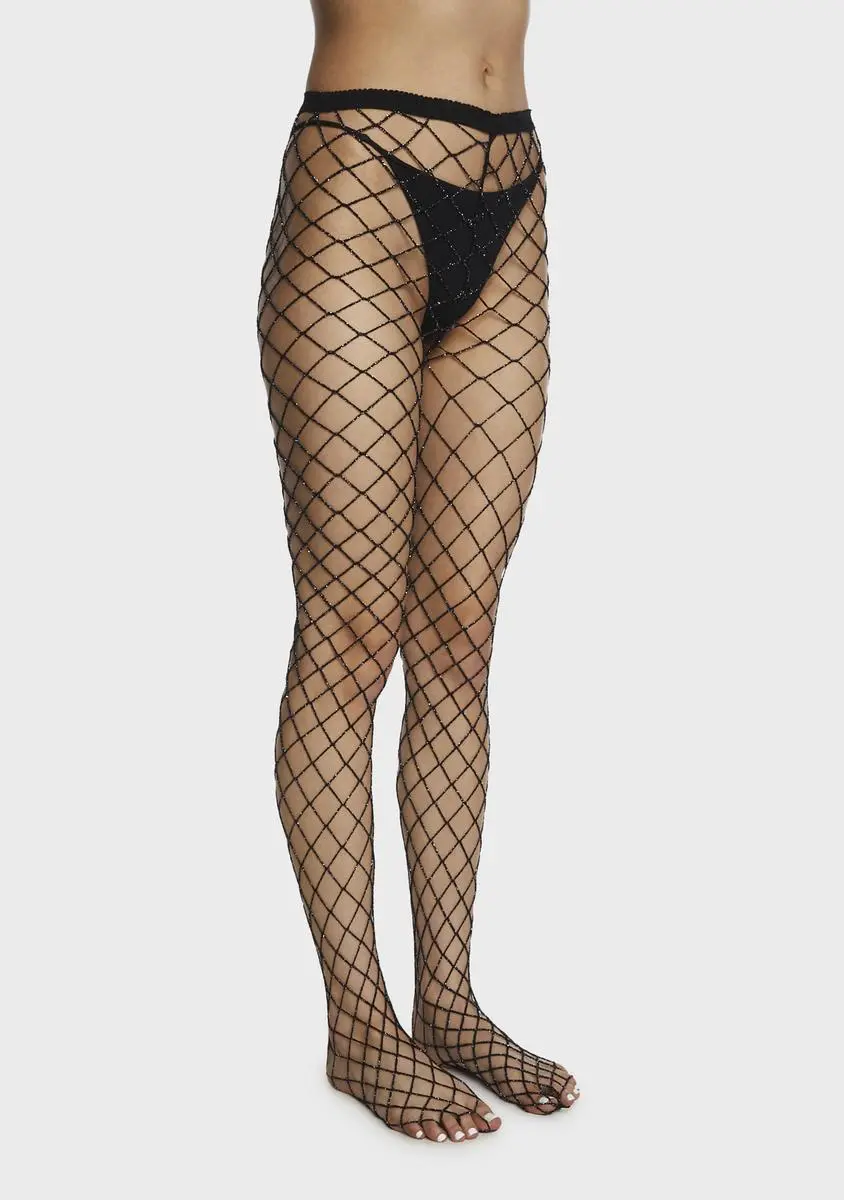 X_Leg Avenue Sparkle Sis Glitter Fishnets 4 X_Leg Avenue Sparkle Sis Glitter Fishnets - Image 2