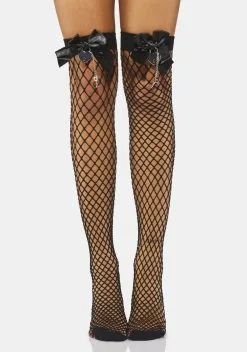 X_PTLHZ Unlimited Love Fishnet Thigh Highs