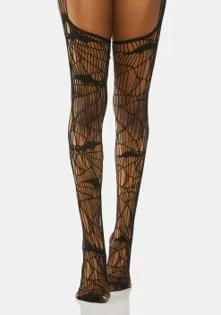 X_PTLHZ Straight Edge Nights Distressed Tights