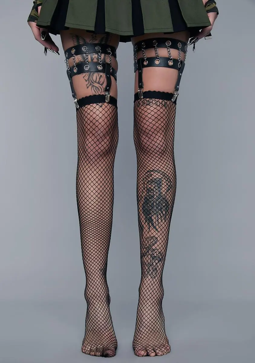 Widow Ball And Chain Thigh High Set 3 Widow Ball And Chain Thigh High Set