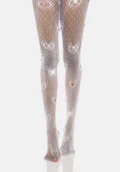 X_PTLHZ Snow Sweet No More Fishnet Tights