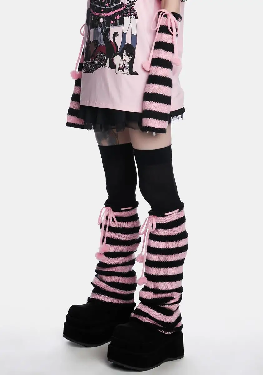 The Grave Girls Pity Me Tonight Striped Arm And Leg Warmer Set 4 The Grave Girls Pity Me Tonight Striped Arm And Leg Warmer Set - Image 2