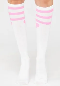 X_Leg Avenue Heart Striped Knee Socks -Outlet Tights Store Nbsl0l0gI78YBNjVhl7Vk3hjZQLvD6ZR 24