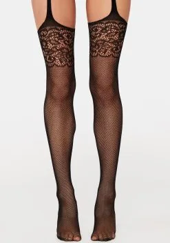X_PTLHZ Set The Mood Fishnet Tights