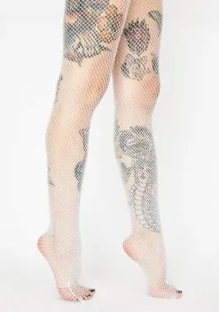 X_Leg Avenue Innocent Glitter Glamour Fishnet Tights