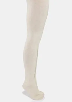 MeMoi Oatmeal Flat Knit Sweater Tights