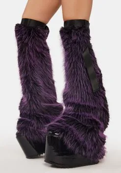PUNK RAVE Violet Punk Cool Girl Leg Warmers