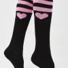 X_Leg Avenue Tough Heart Striped Knee Socks -Outlet Tights Store XiQL5qAg6Rqj9SX8L9QrqrHkE2Tzk2O3 24