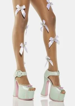 X_PTLHZ Bright Evenings Bow Tights