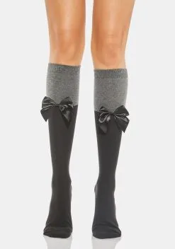 X_PTLHZ Head In The Books Knee High Socks