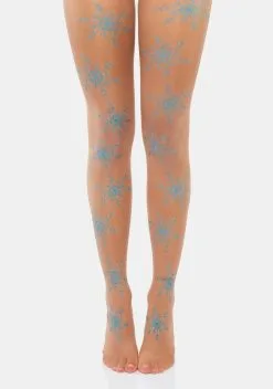 X_Leg Avenue Let It Snow Glitter Tights