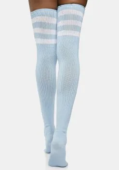 X_Leg Avenue Sky Rack 'Em Up Athletic Thigh Highs