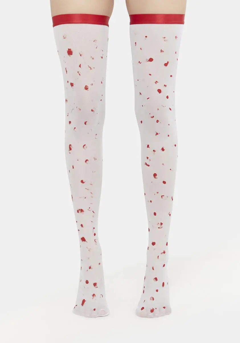 Trickz N' Treatz Scream Queen Thigh High Stockings 5 Trickz N' Treatz Scream Queen Thigh High Stockings - Image 3