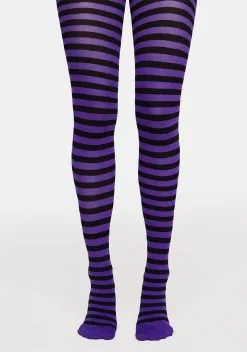 X_Leg Avenue Hex Appeal Striped Tights
