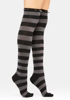 X_CIEL Never Understood Spiked Thigh-High Socks -Outlet Tights Store ihhioQSQEOVVh1X1cz7plpKYWMbVuPAO 24