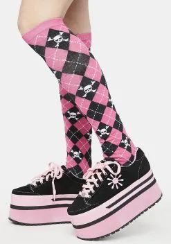 DELiA*s By Dolls Kill Coming For Me Argyle Socks