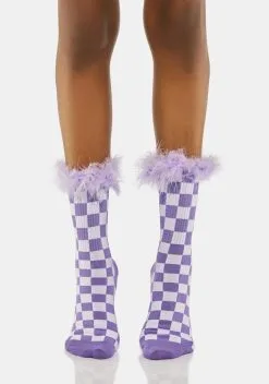 X_PTLHZ Purple Check Me Out Crew Socks -Outlet Tights Store kzpW0d5eUWQPKaIk5saUL87D3HxKBwx4 24