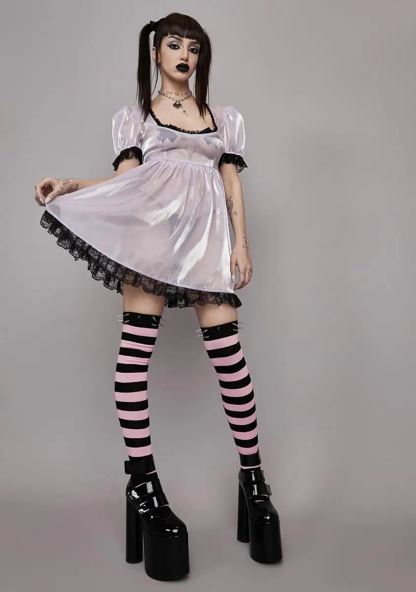 X_CIEL Shocking Thrill Thigh High Socks 4 X_CIEL Shocking Thrill Thigh High Socks - Image 2