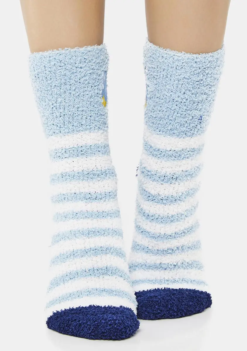 MeMoi Striped Dreidel Embroidery Cozy Sock 4 MeMoi Striped Dreidel Embroidery Cozy Sock - Image 2