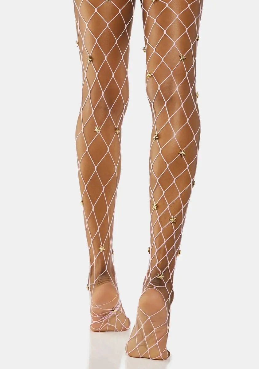 X_PTLHZ Constant Glow Fishnet Tights 5 X_PTLHZ Constant Glow Fishnet Tights - Image 3