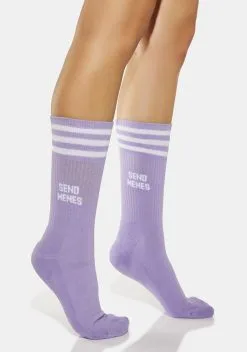 Mother Socker Send Memes Crew Socks