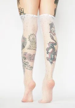 X_Leg Avenue Icy La La Luxe Rhinestone Fishnet Stockings -Outlet Tights Store oLhm93pzlpzsvXn0hywzU2qT9rbQHQk9 24