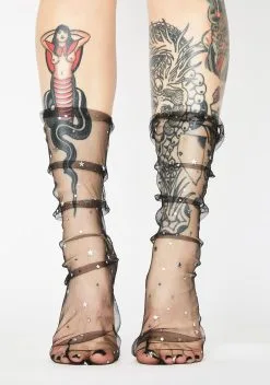 X_Leg Avenue Starring Yours Truly Sheer Socks