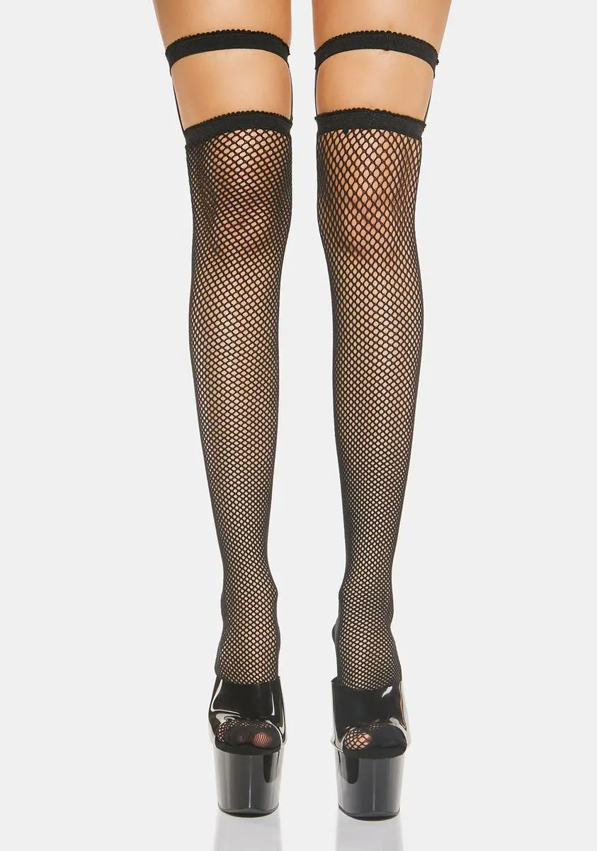 X_Leg Avenue Invite The Night Fishnet Thigh Highs 4 X_Leg Avenue Invite The Night Fishnet Thigh Highs - Image 2