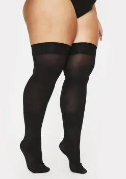 X_Leg Avenue Plus Vamp Thigh Highs