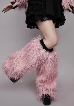 Widow Nocturnal Critter Faux Fur Leg Warmers