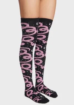 Too Fast Snake And Moon Thigh High Socks -Outlet Tights Store sa2LcvHMxXtupxCbbpl27e9l7FOo3F1n 24
