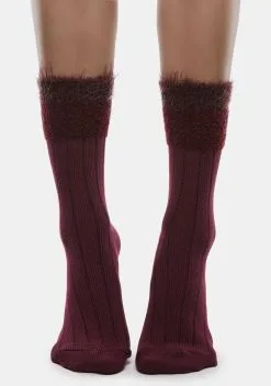 MeMoi Parfait Striped Crew Socks