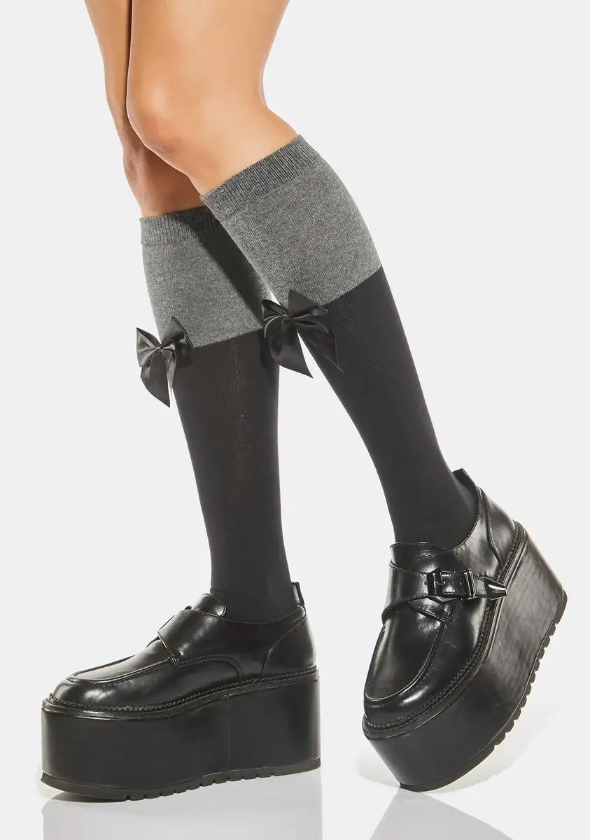 X_PTLHZ Head In The Books Knee High Socks 6 X_PTLHZ Head In The Books Knee High Socks - Image 4