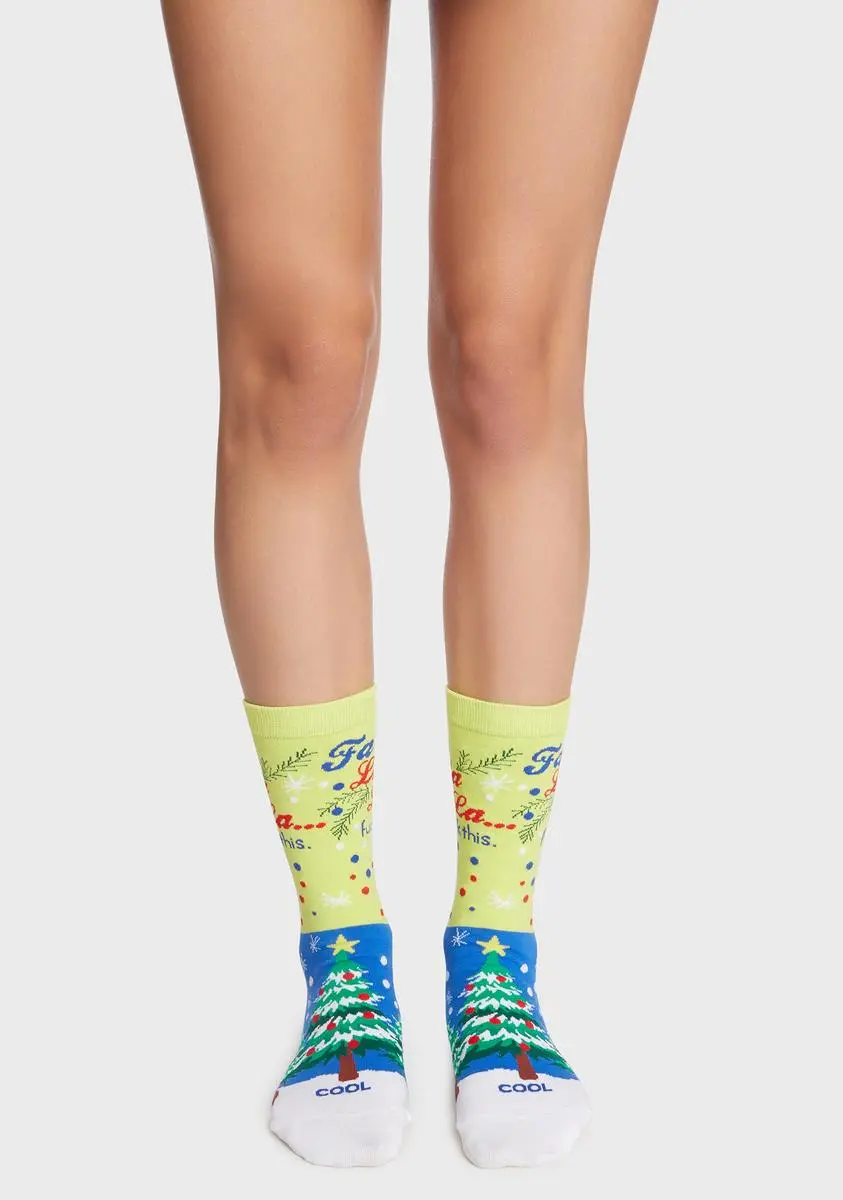 Cool Socks Fa La La Crew Socks 4 Cool Socks Fa La La Crew Socks - Image 2
